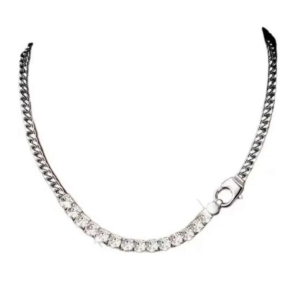 LiHong 925 Sterling Silber Bestseller Herren- und Damen-Halsketten 14k Vergoldete Zirkon-Halsketten – Detail 3