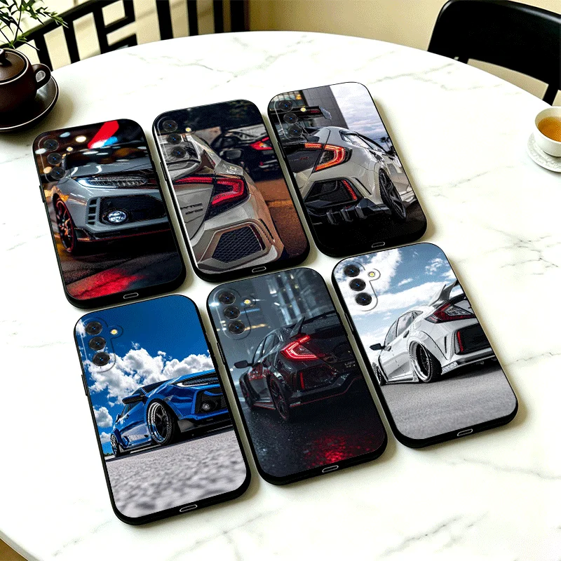 JDM Sport Car Type R Civic Phone Case Cover for Samsung A13 A14 A15 A16 A17 A53 A54 A55 A56 A57 A33 A34 A35 A36 A37 A23 A24 A25
