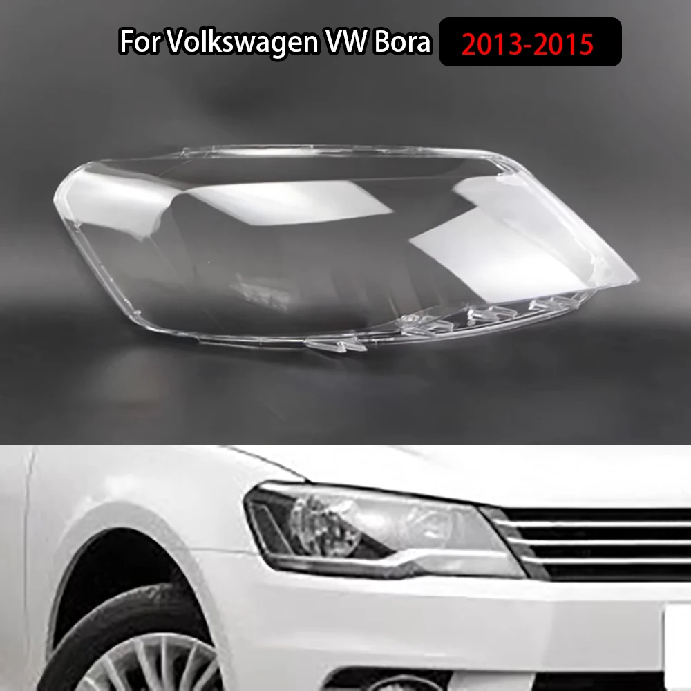 

For Volkswagen VW Bora 2013-2015 Headlamp Cover Headlight Shell Transparent Lens Plexiglass Replace Original Lampshade