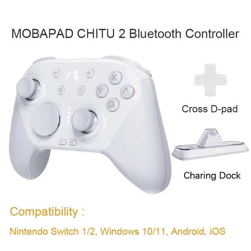 MOBAPAD CHITU 2 HD mechanische gamecontroller voor Nintendo Switch 1/2, PC, Android, iOS met TMR Glide Sticks Gamepad