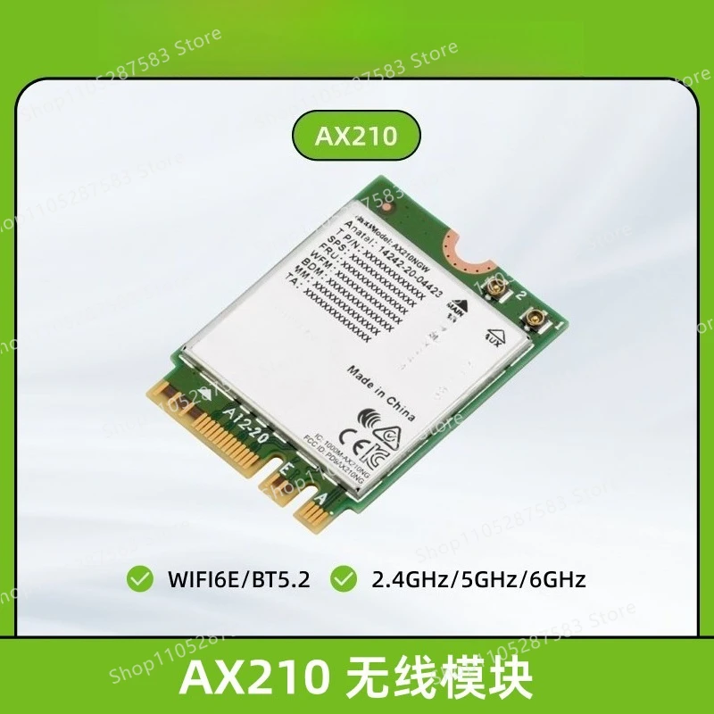 Wireless Module AX210 WiFi6E & Bluetooth 5.2 5B/5A/5ITX/5T/3A/3B for