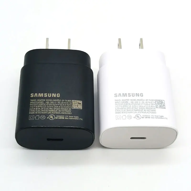 Samsung 25W US Charger Super Fast Charging Power Adapter Type C Cable For Galaxy S24 S23 S20 S21 S22 Ultra Z Flip Fold 6 5 4 3 2