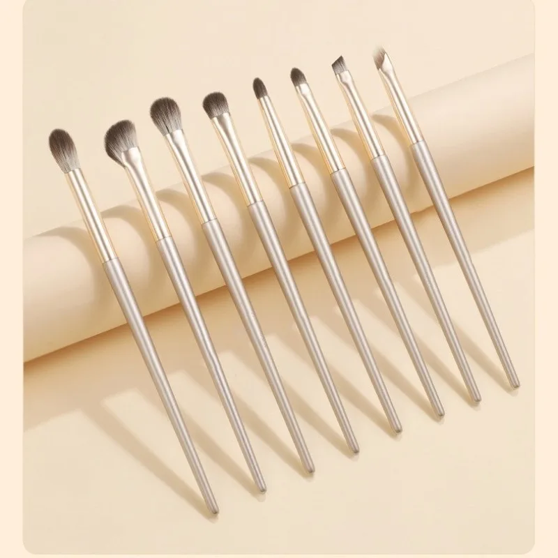 مجموعة فرش مكياج ذهبية مكونة من 10 قطع وحقيبة تخزين متعددة الوظائف محمولة للسفر مجموعة فرش مكياج لظلال العيون وفرشاة أحمر الخدود #2