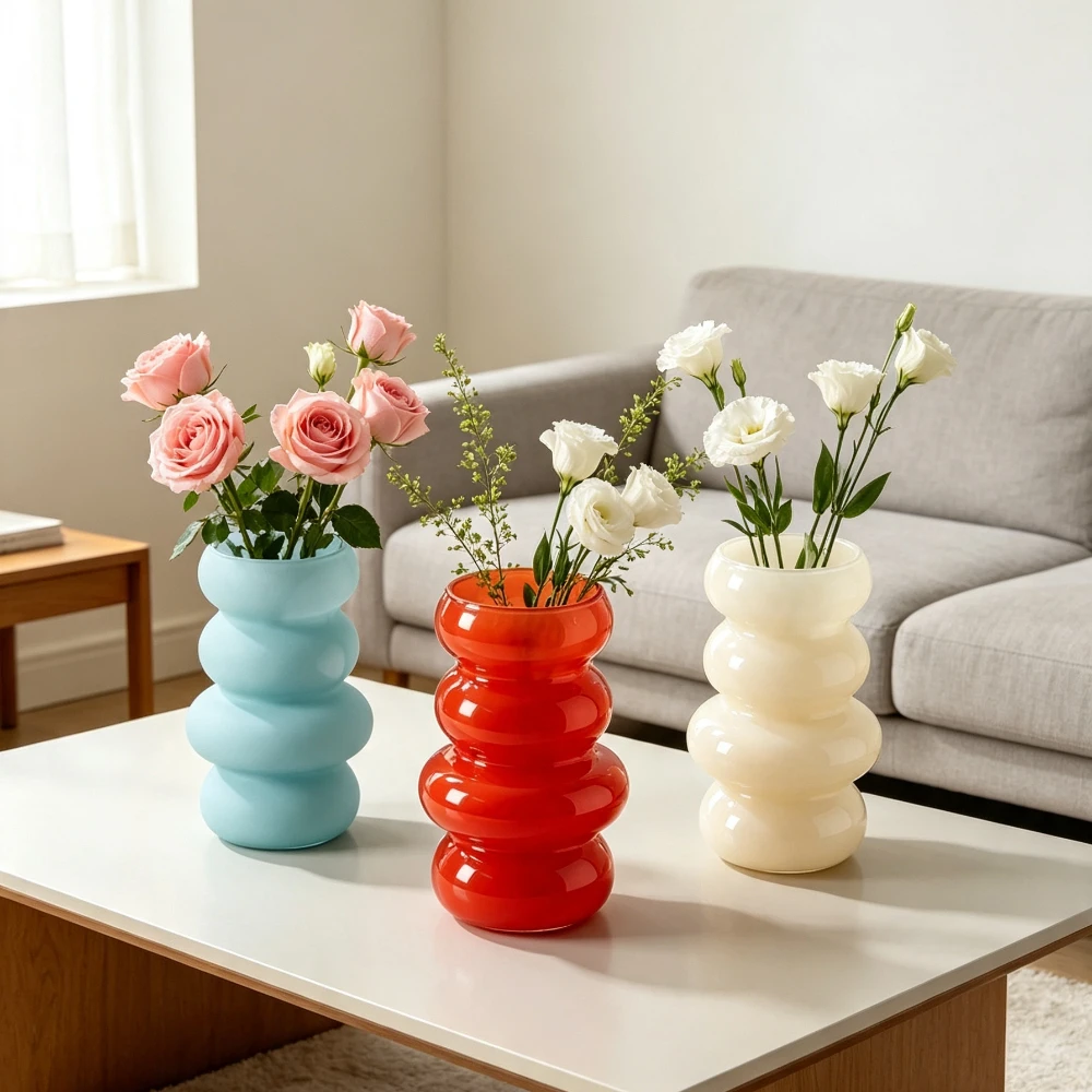 Wazon ze szkła bąbelkowego w s – Glass Vase Nordic recenzja i cena