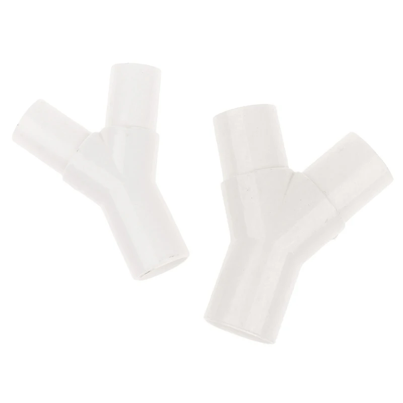 1Pcs PVC plastic Y type tee Y tee fork water pipe tee drip box tee joint 16mm / 20mm