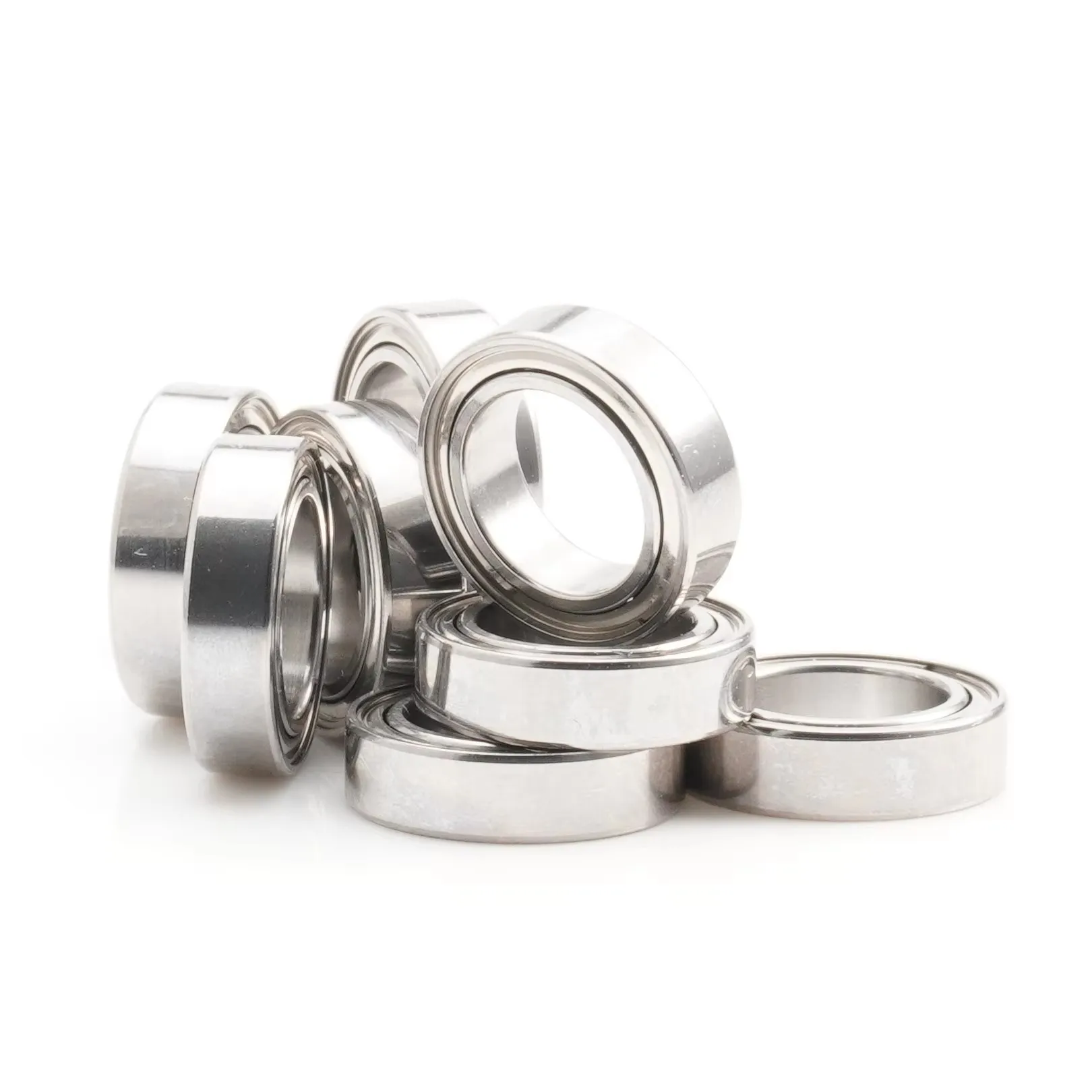 FUSHI MR117 Bearing 7x11x3 mm 10Pcs Stainless Steel MR117ZZ RS OPEN For Strong Industrial Motors High Speed Corrosion Resistant