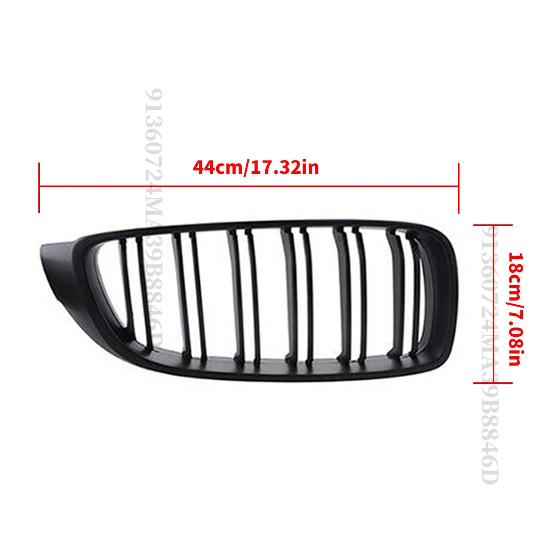 الجبهة مدخل شبكة مصبغة غطاء ليش بوبر شواء استبدال تومنج لسيارات BMW 4 سلسلة F32 F36 M3 F80 M4 F82 2013-2019 ضبط السيارة