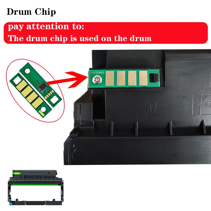 Chip de tambor de 12 páginas, B220Z00, versión Global para Lexmark B2236dw/MB2236adwe/MB2236adw