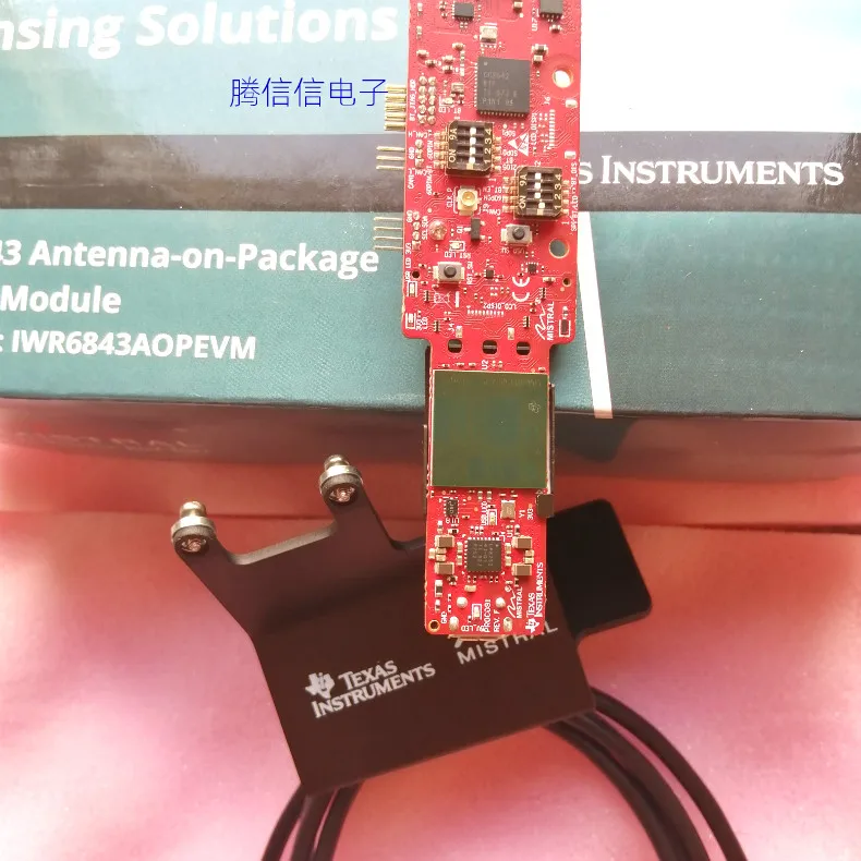 

Spot IWR6843AOPEVM millimeter wave antenna sensor package evaluation module MMWAVEICBOOST