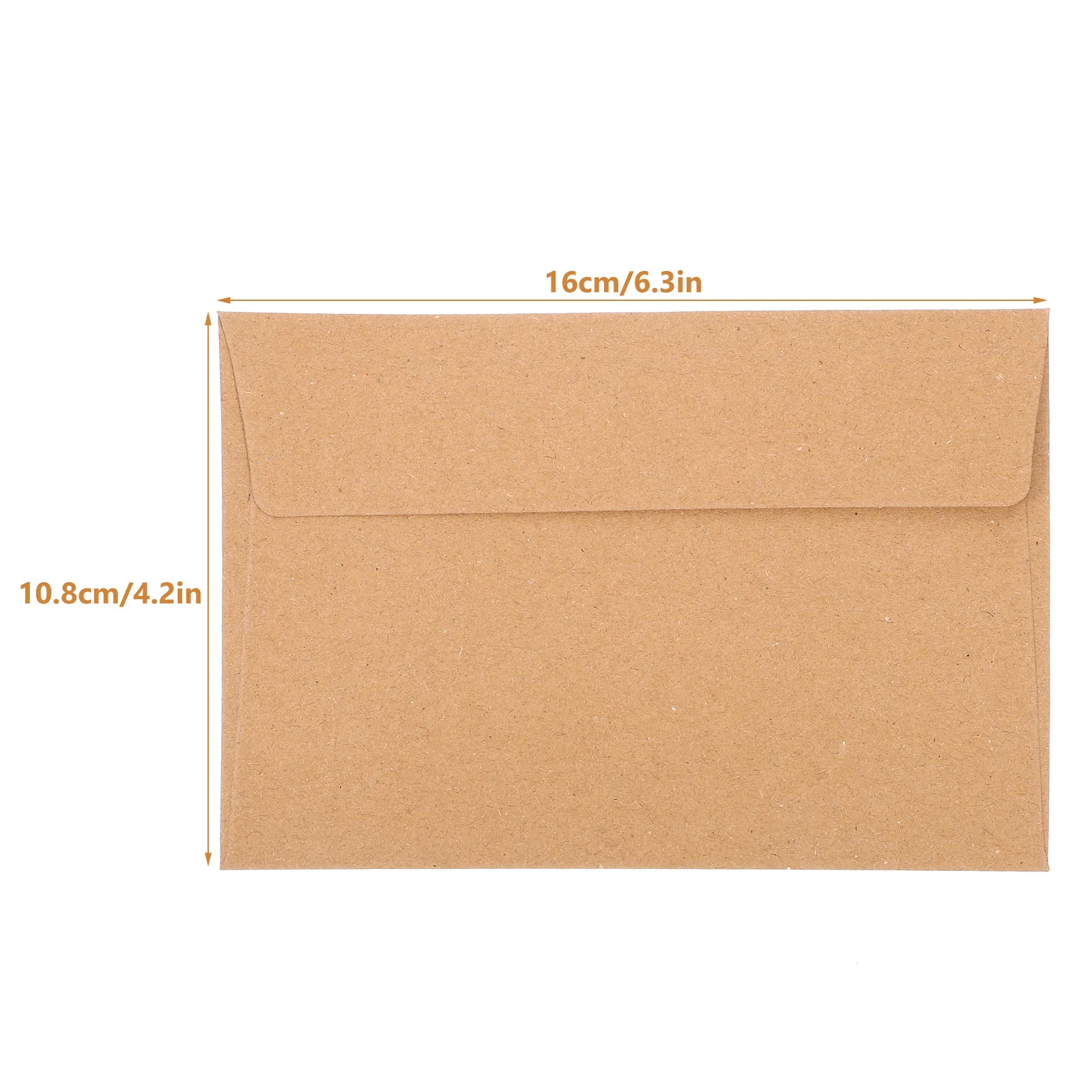 50Pcs Invitation Card Blank Brown Paper Envelope Paper Set Retro Style Suitable For Christmas Valentine's Day And Other Festival