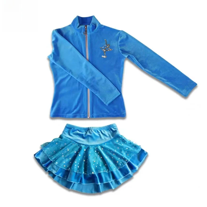 

Комплект юбки для фигурного катания для взрослых и женщин, тренировочный комплект с юбкой для катания на коньках, комплект спортивной юбки для фитнеса