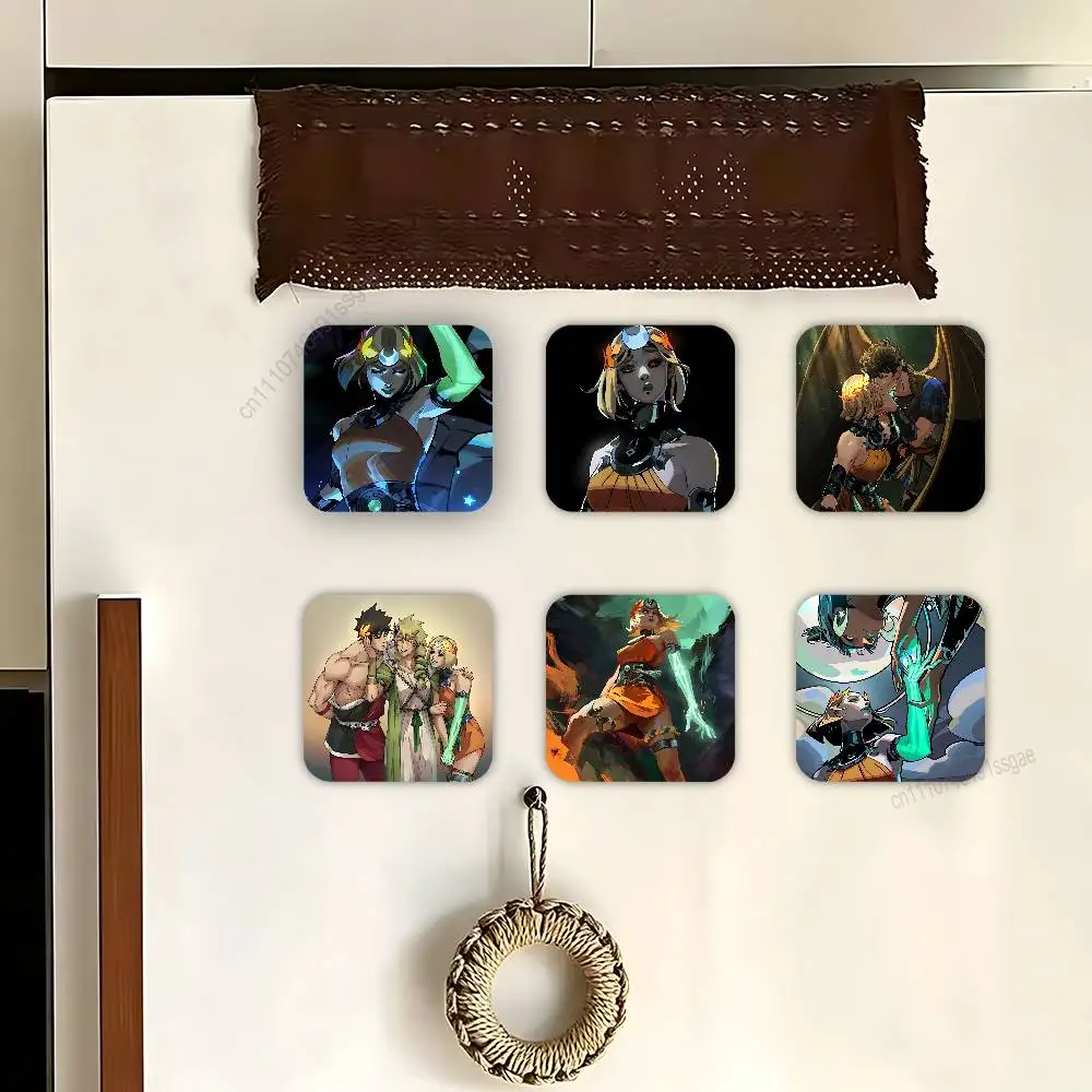 

Hot H-Hades 2 Game Square Decorative Fridge Magnets for Home Kitchen Office Whiteboard & Locker