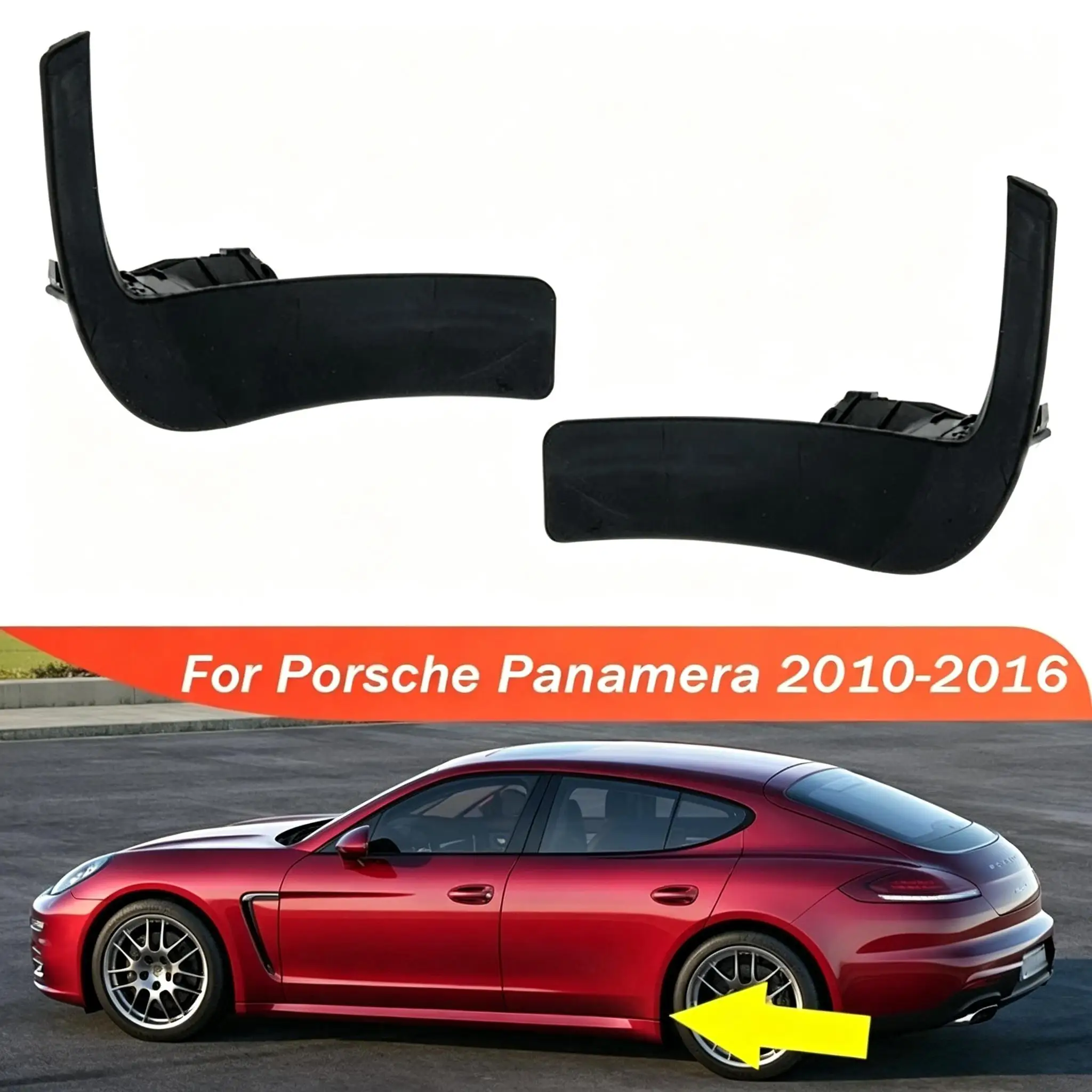 

For Porsche Panamera 2010-2023 Rear Fender Mud Guard Splash Flap Mudguard Mudflaps Wheel Spoiler 97055960100 97055960101
