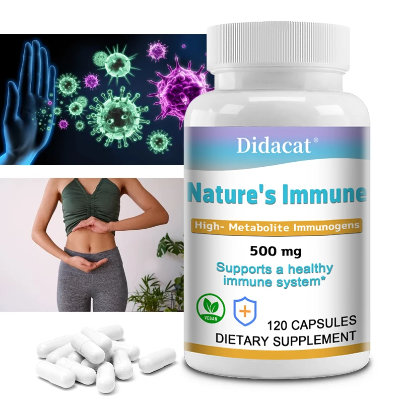 

Natural Immunity - Supports A Healthy Immune System, Daily Immunity and High Metabolite Immunogens, Rapid Release Capsules