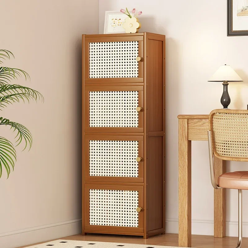 Student bookshelf floor-to-ceiling household multi-layer book shelf dustproof and deepened simple bookcase with cabinet door nar