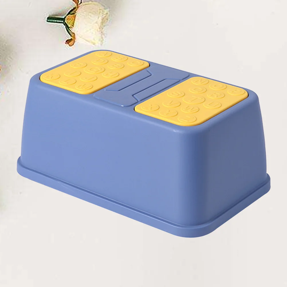 1 قطعة البلاستيك خطوة البراز الأطفال عدم الانزلاق الكرتون مسند القدمين الاطفال مستقرة السلامة التعليمية مسند القدمين للمنزل رياض الأطفال