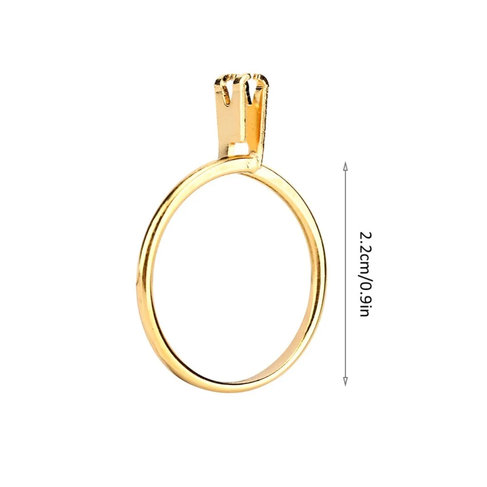 المهنية الذهبي اللون حلقة حامل الحجر الربيع من نوع الماس حامل الأحجار الكريمة صنع المجوهرات
