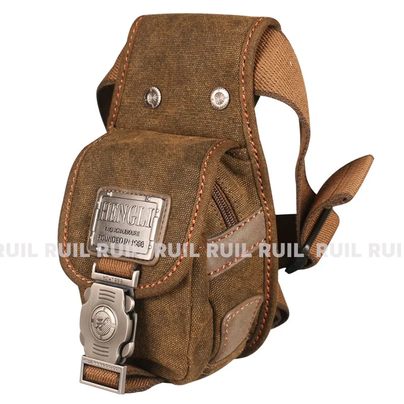 Ruil-Sac audibag décontracté portable, petit sac en toile, rétro, tactique, personnalité