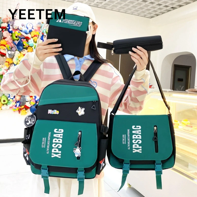 

Oxford Backpack Large Capacity Schoolbag for Female Male New 20-35L Outdoor Travel Waterproof Coumputer Backpack School Bag