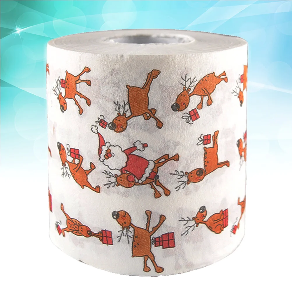 Printed Toilet Papers Funny Elk Paper Christmas Theme Paper Tissue Roll novelty toilet paper paper rolls