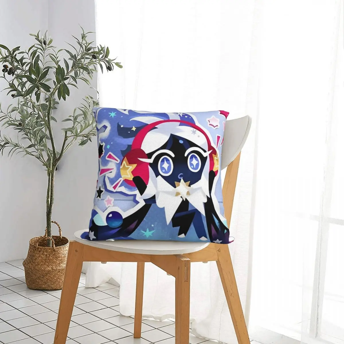 Stardust Cookie Cookie Run Kingdom Square Pillow Covers Car Cushion Cover Cute Decor Throw Pillow Case 40*40