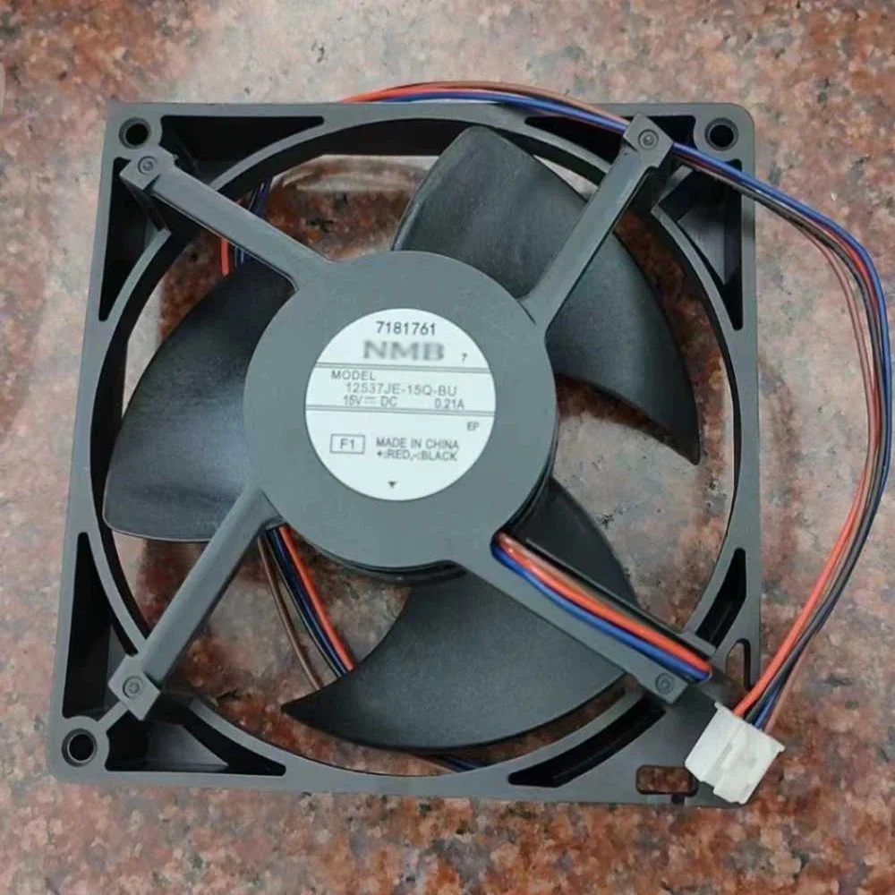 Fan for MODEL 12537JE-15Q-BU for Haier air-cooled refrigerator Motor Fan 4 wire