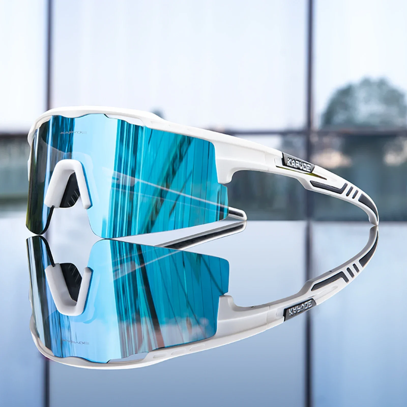 Kapvoe Photochrome Radfahren Gläser MTB Reiten Skating Sonnenbrille UV400 Polarisierte Angeln Schutzbrillen Mann Frau Fahrrad Brillen