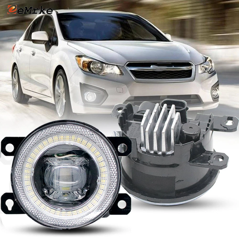 

LED Fog Driving Lights 30W for Subaru Impreza GP GJ MK4 2012 2013 2014 2015 2016 Add Angel Eye Aperture DRL Halo Accessories