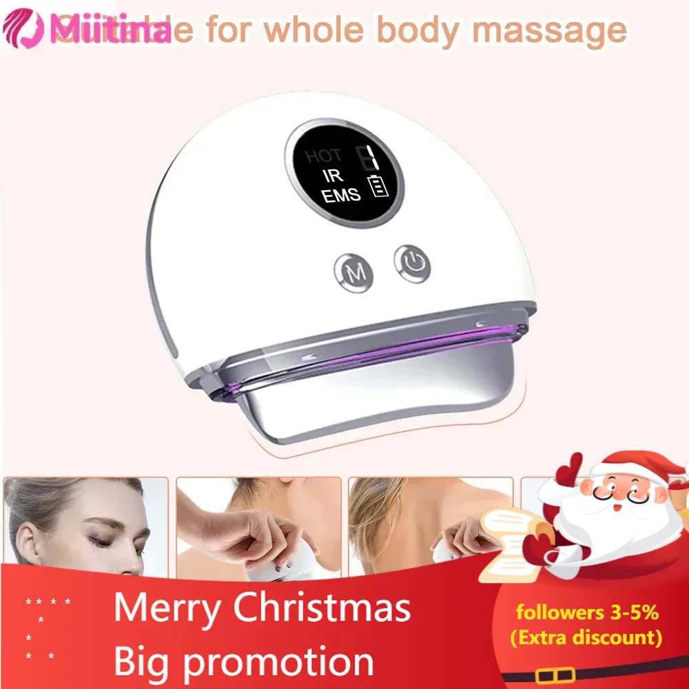 Facial massage device, guasha beauty device 2024 new product, massage introduction, lifting, hot compress, vibration