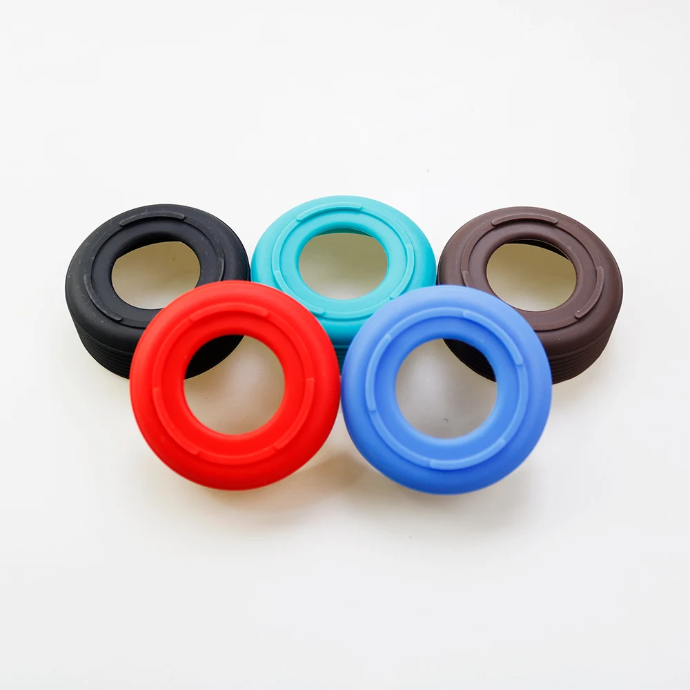 16 Colors 6.5CM Threaded Silicone Cup Bottom Cover 65MM Cup Holder Thermos Cup Base Protective Case Silicone Bottom Cover