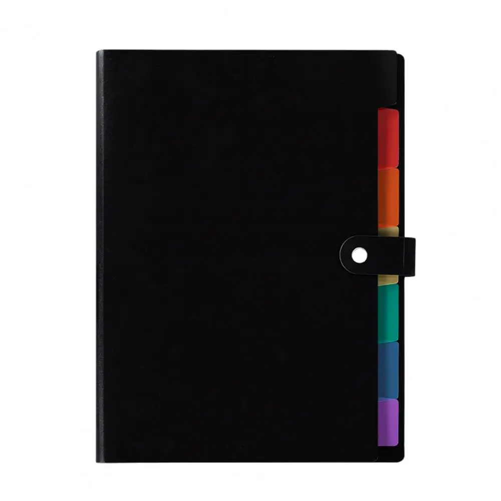 File Folder Reusable Lightweight A4 Size Expanding File Folders Large Capacity Document Organizer with 7 Grids Ideal for Sellers