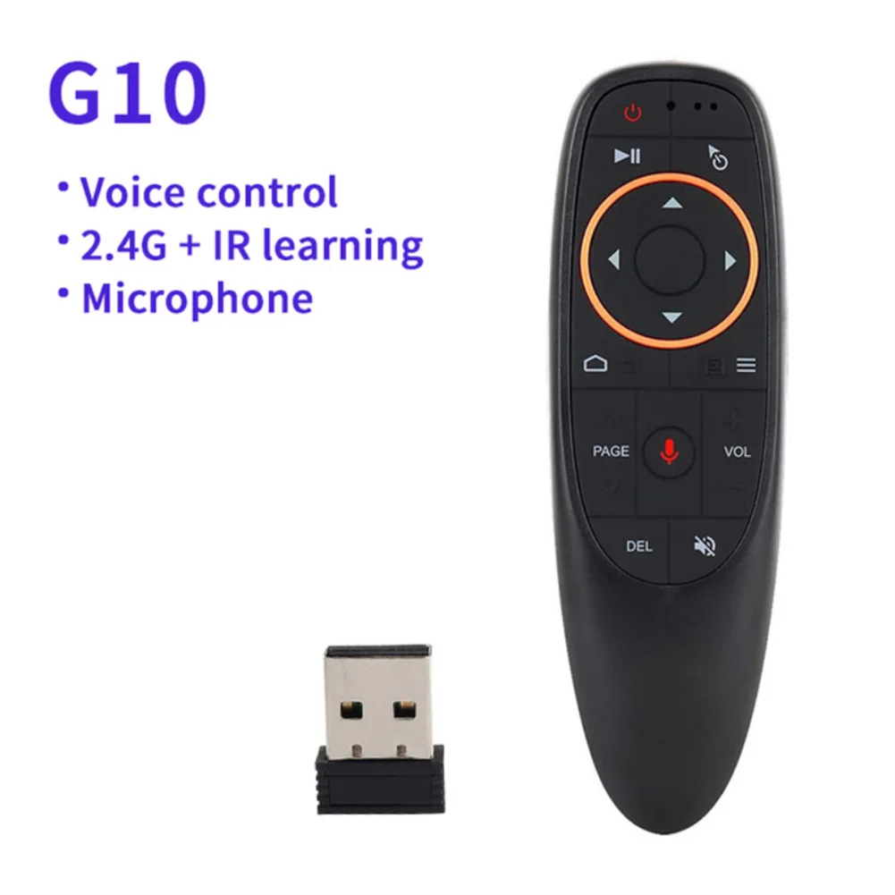 Smart Voice Remote Control Wireless Air Fly Mouse 2.4g G10 G10s Pro Gyroscope Ir Learning Compatible For Android Tv Box