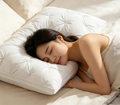 HTMCK 5-Star Hotel Quality Pillow - Comfortable Soft Bilateral 3D Washable Solid Color Sleeping Pillow for Enhanced Sleep Experi image 5