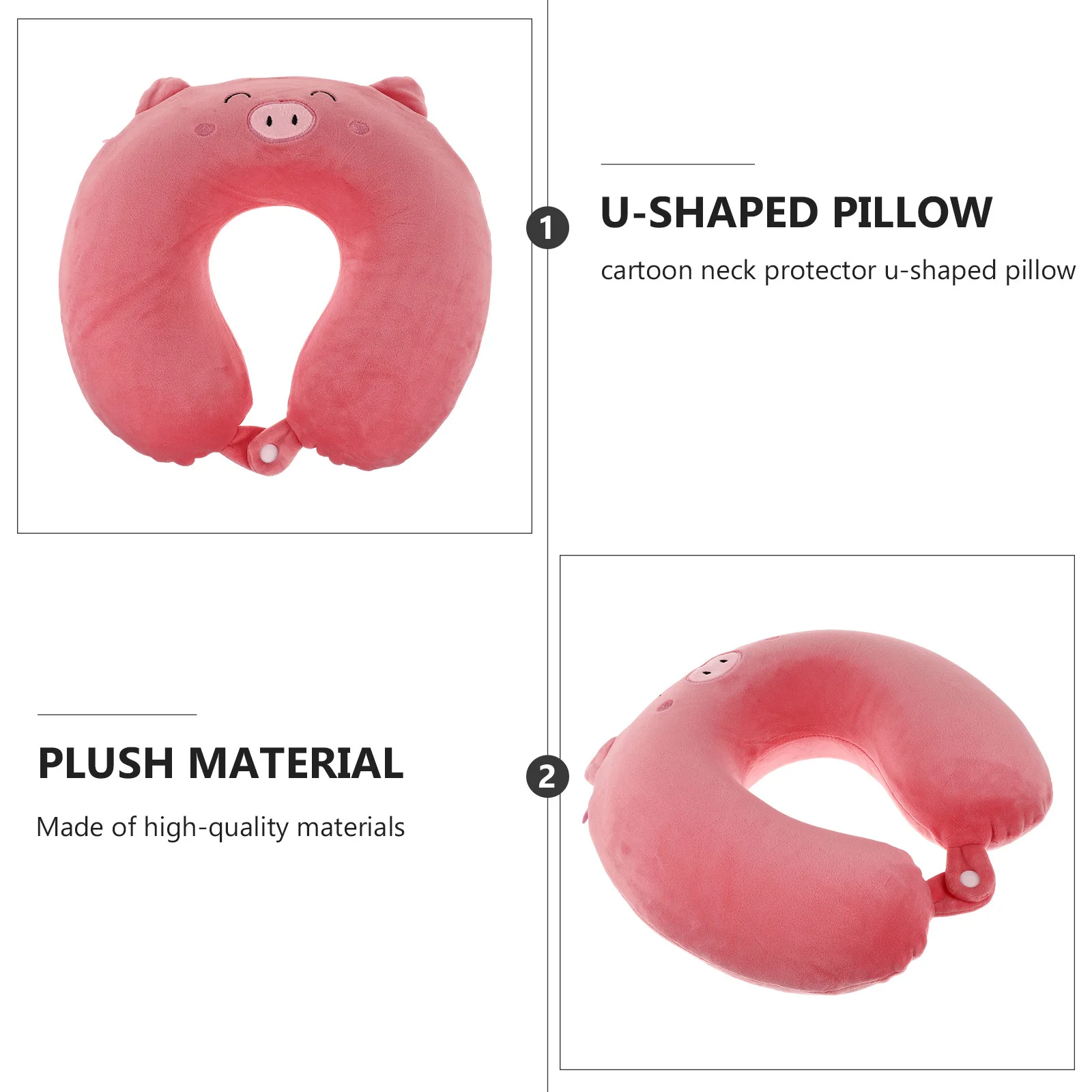 

1Pcs U Shape Pillow Memory Neck Support for Travel Flight Car Nap Cervical Spine Alignment Sleeping Pillow Soft Texture Design