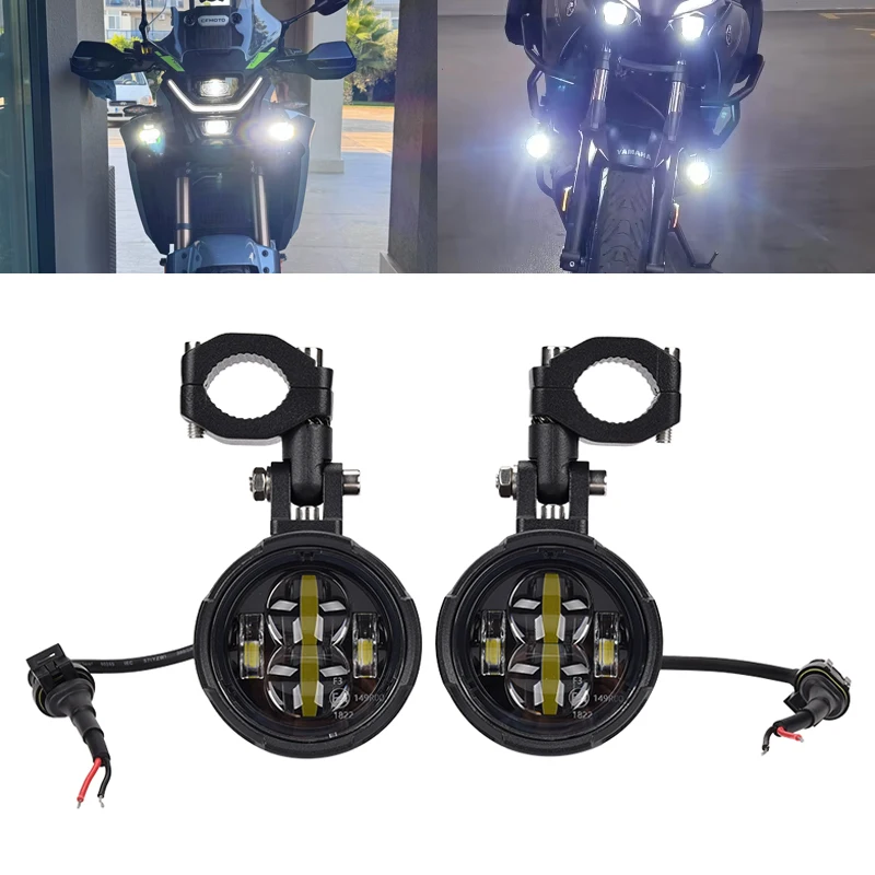 

Motorcycle Headlight Fog Lights Led Auxiliary Driving Light Spotlight Headlamp Lamp Moto Fog Lamp