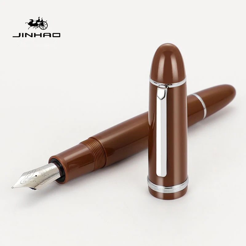 High Quality JinHao X159 Fountain Pen Acrylic Ink Pen Spin Converter Filler EF F Nib Business Stationery Office School Supplies