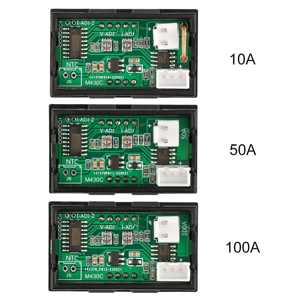 DC 4-30V 10A 50A 100A LED Digital Voltmeter Ammeter รถรถจักรยานยนต์เครื่องวัดแรงดันไฟฟ้า Volt Detector Tester monitor แผง