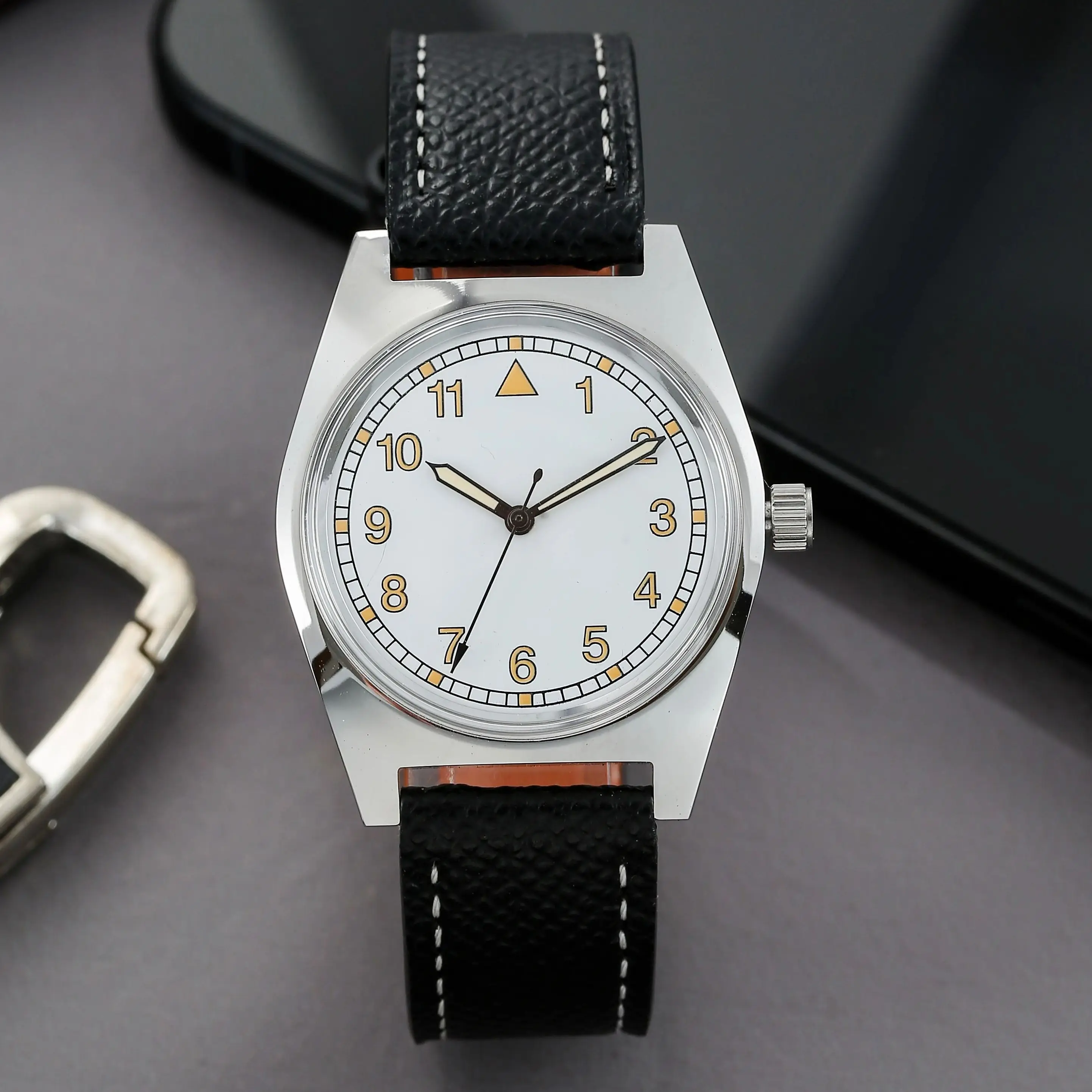 Field Watch Military - 36mm Men Manual Wind Mechanical Watch