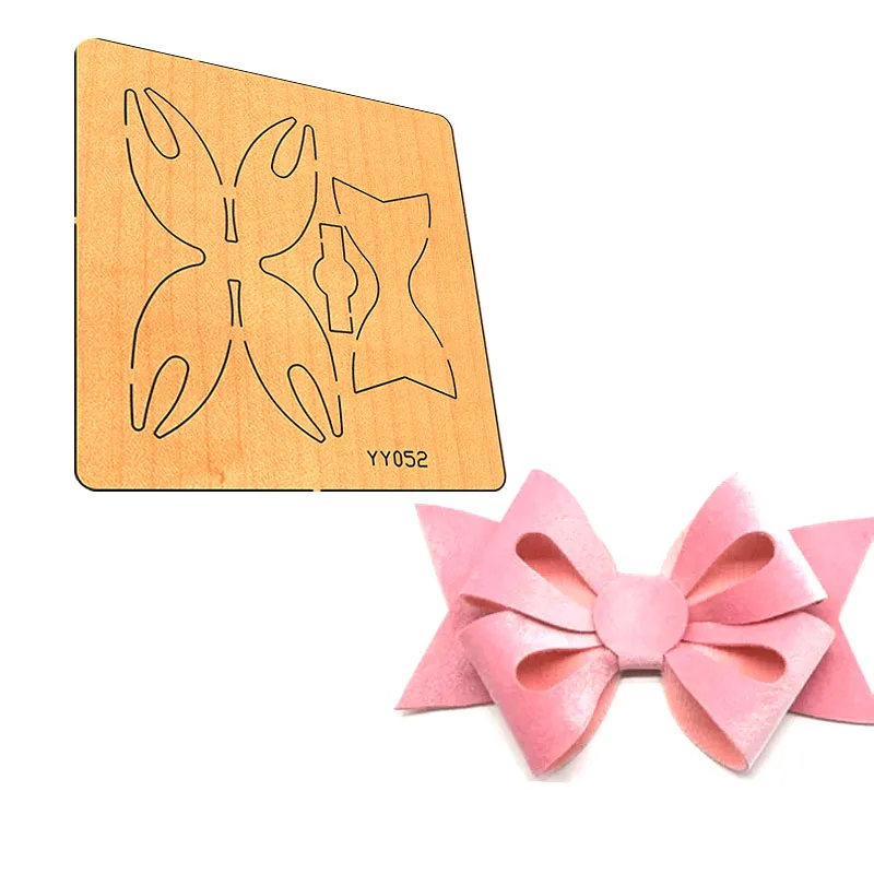 

2021 Headdress bow cutting die scrapbook cut sky Wooden molds are suitable for general machines in the market YY051