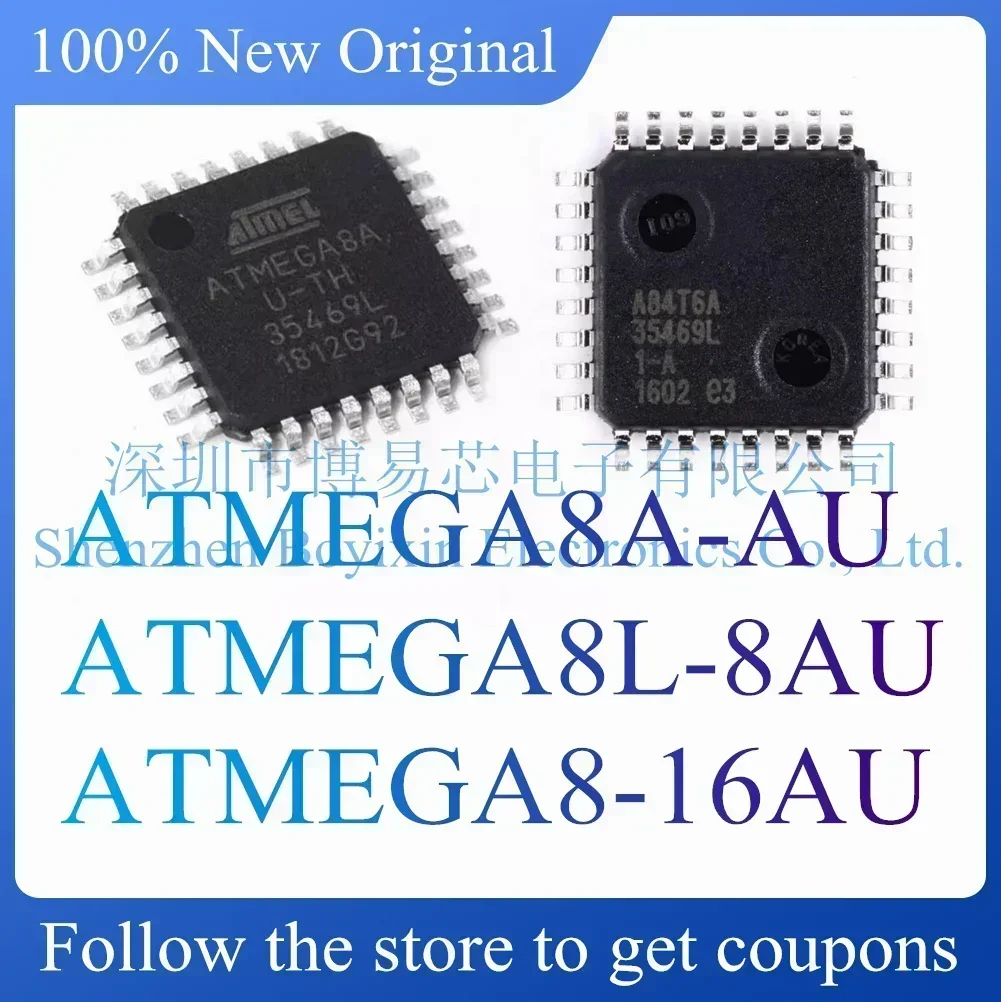 

ATMEGA8A-AU ATMEGA8L-8AU ATMEGA8-16AU Standard version
