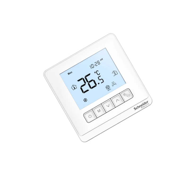 TC903‑3A4LA fan‑coil thermostat, 220VAC power supply, 4‑pipe system, 3‑speed fan