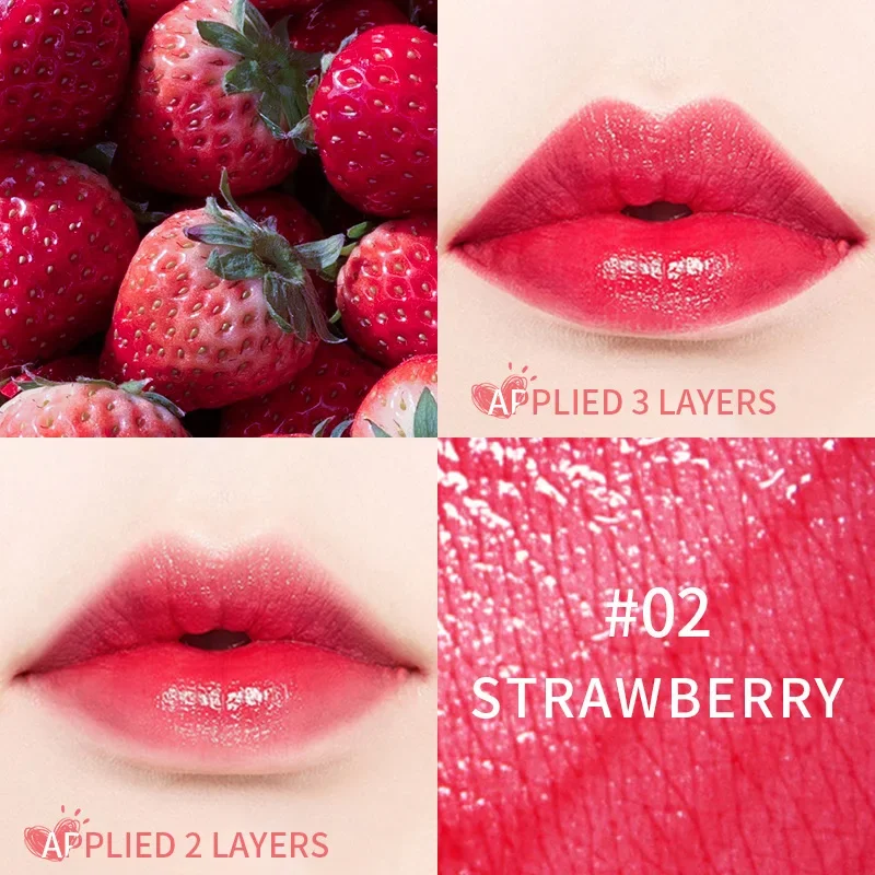 Moisturizing Lip Gloss 5 Colors Jelly Lasting Non Sticky Cup Liquid Lipstick Sexy Cherry Red Pink Lip Tint Korean Lips Makeup