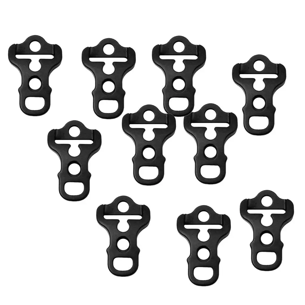 10 Pieces Anti-Slip Awning Tent Wind Cord Rope Fastener Adjuster Tensioners for Tent Rope Connection and Length Adjustment