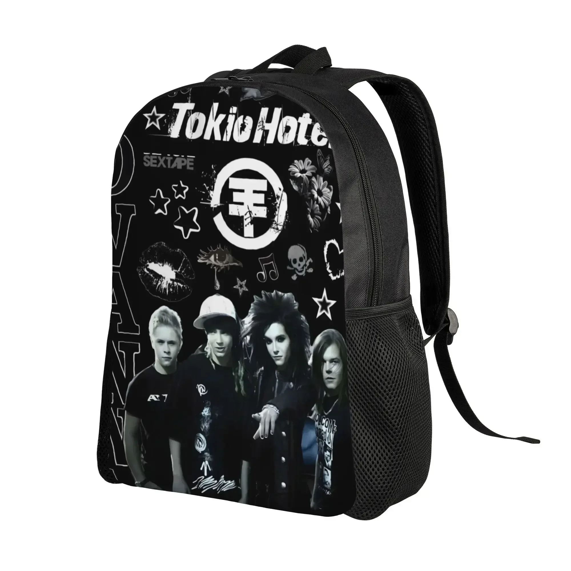 Custom Bag Tokio-Hotel Tom-Kaulitz Single Layer Casual Backpack With A Clean Look A Easy Everyday Carry That Works With Any Outf