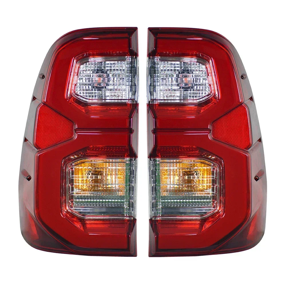 Exterior Tail Lamps For Toyota Hilux Revo Rocco 2020 2021 2015-2019 Led Rear Lights Turn Signal Brake Reverse Day Light