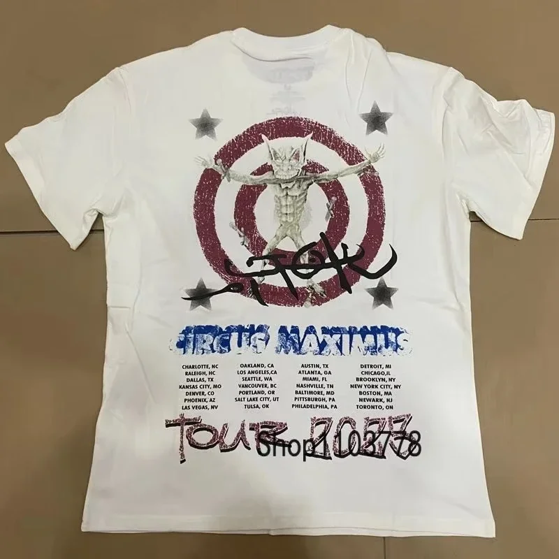 حار بيع جديد UTOPIA تي شيرت فضفاض تنفس القطن شيطان إلكتروني طباعة قصيرة الأكمام الأمريكية شارع العليا الصبار جاك تي شيرت