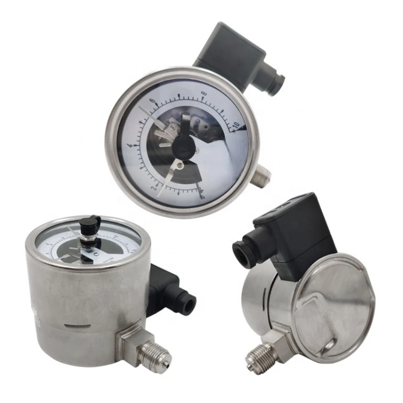 

100mm Industrial electrical device switch contact pressure gauges