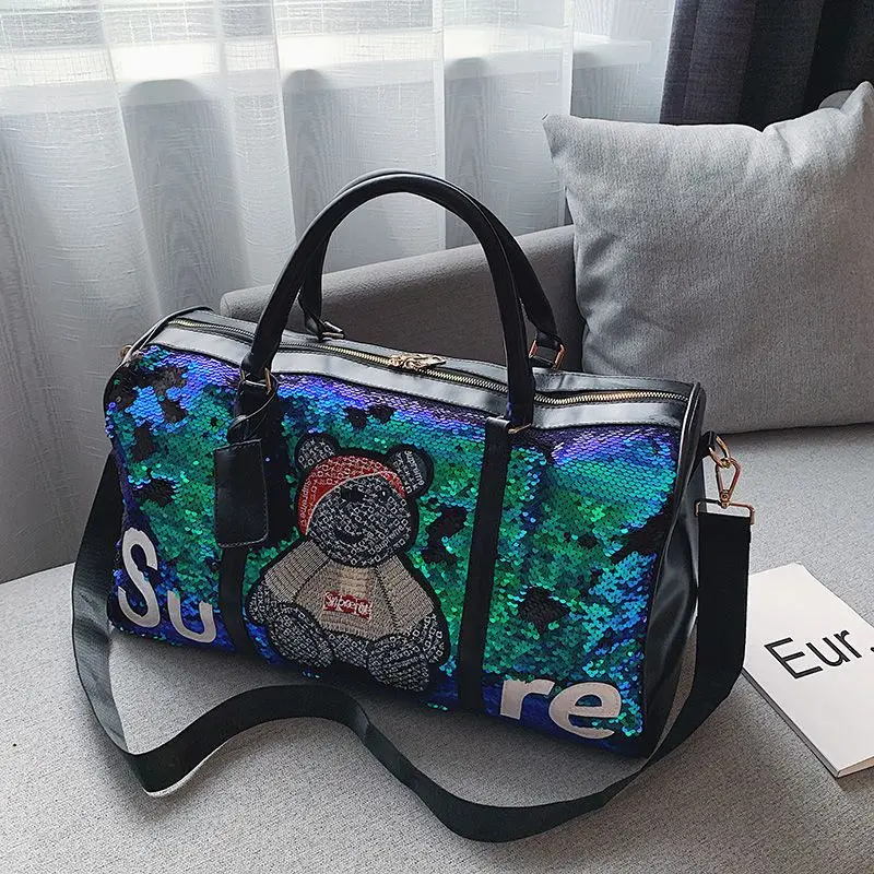 Women Travel Bags Big Capacity Short-distance Duffel Bags Fashion Wet Dry Separation Fitness Package Swimming Yoga Bags Boarding