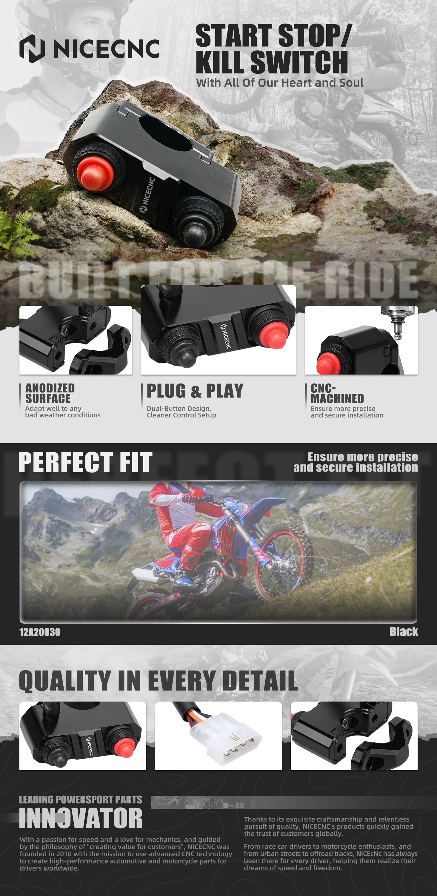 Kurzer Kupplungshebel Start-Stopp-Schalter für Beta RR 300 RR 250 RR 350 RR 390 430 480 2017-2026 Xtrainer 300 2019-2026 – Detail 12