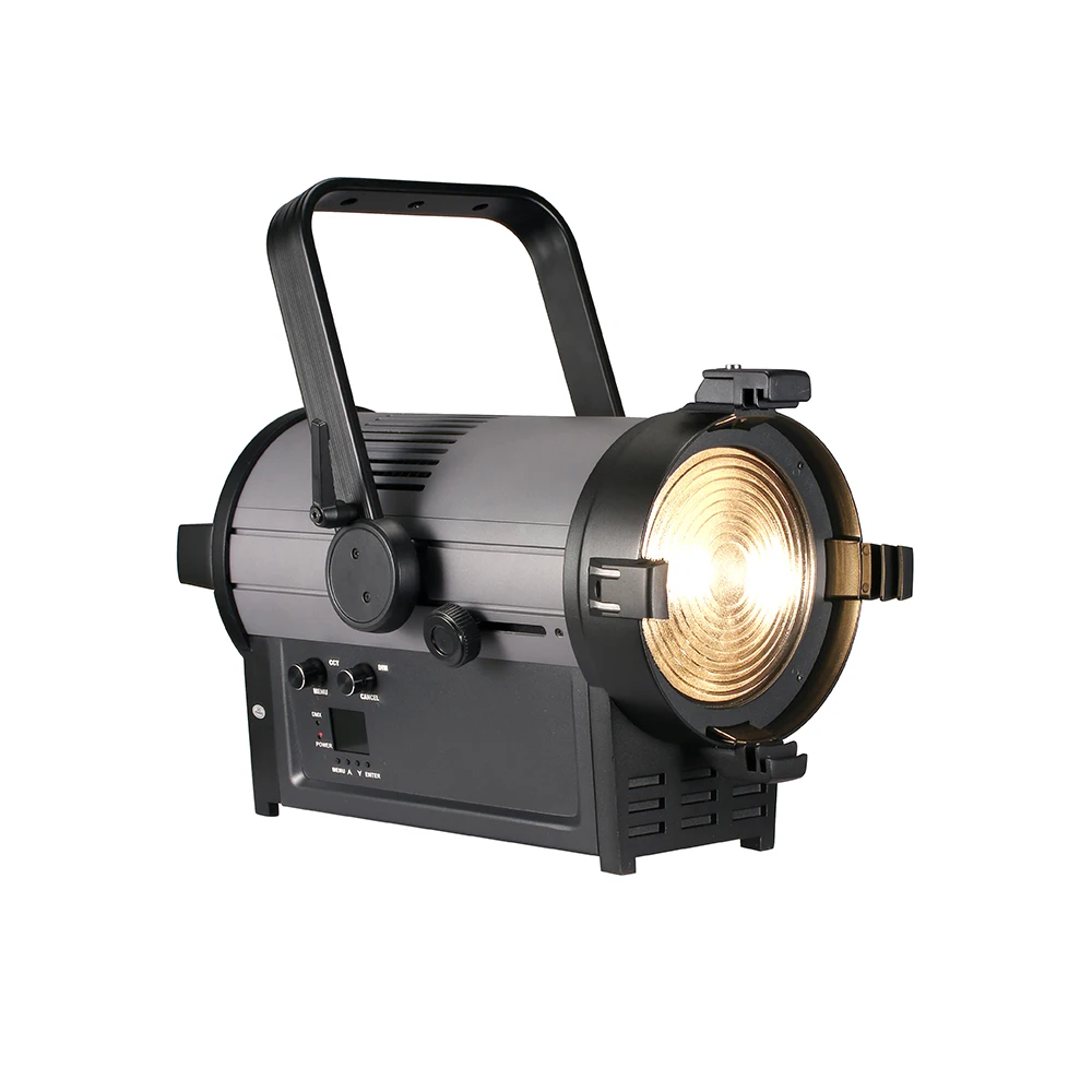 Guangzhou Factory 400w Lef Fresnel CW WW 2in1 Motorized Zoom Theater Light